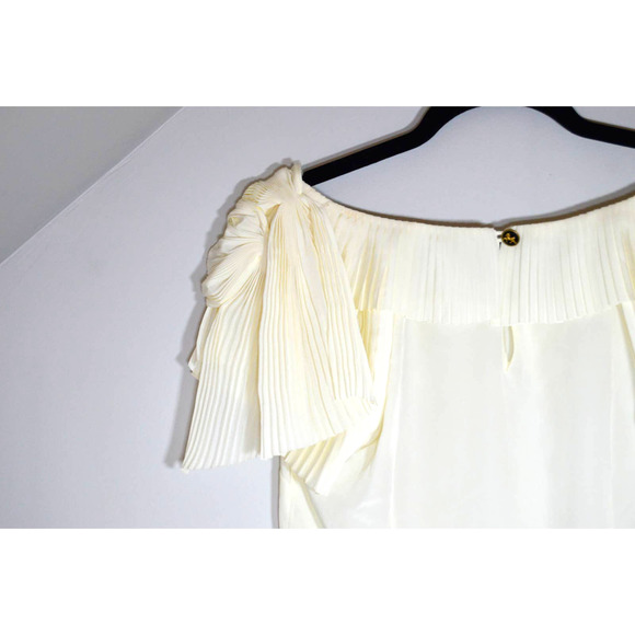 Leifsdottir Anthropologie White Cream Blouse size 2 - Picture 6 of 8